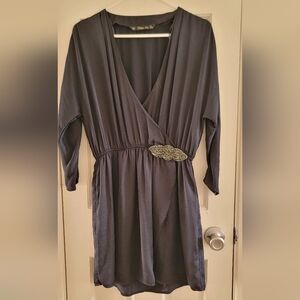 Zara Dark BlueTrafaluc Collection Dress L
